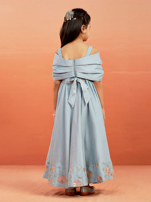 Girl's' Aqua Gown